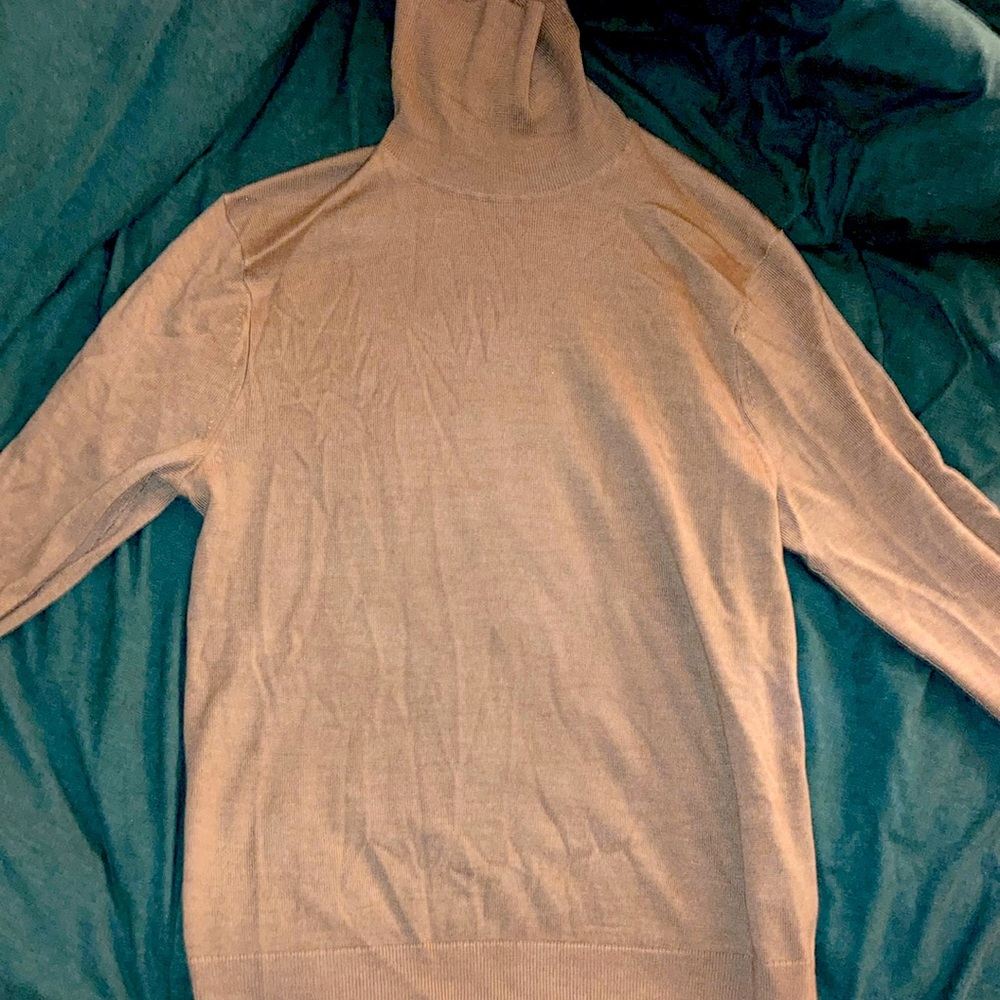 Banana Republic beige merino wool turtleneck